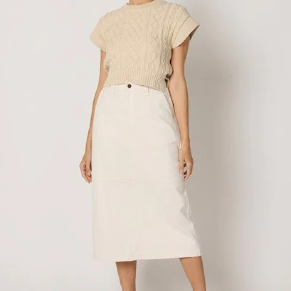 Cleobella Backus Midi Skirt in Ivory size 26